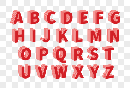 创意26英文字母高清图片