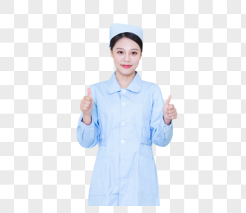 医院护士点赞手势高清图片
