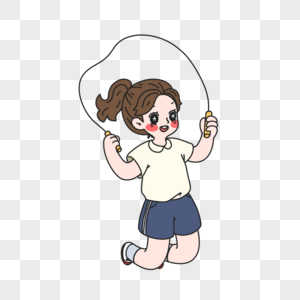 女孩跳绳摄影图片 女孩跳绳海报设计模板 女孩跳绳创意图片 女孩跳绳