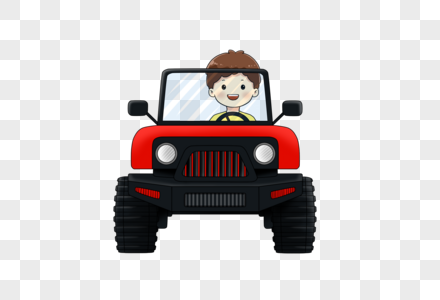 开汽车的小孩图片