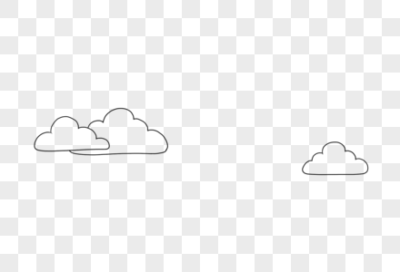 云朵简笔素材图片