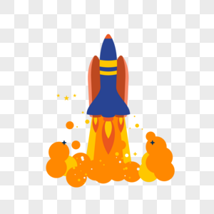 喷火起飞的火箭高清图片