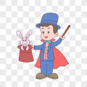 魔术师魔术帽中兔子高清图片