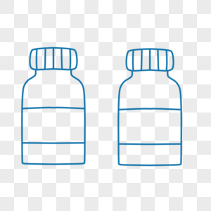 药瓶简笔画图片素材