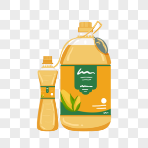 手绘风食用油图片素材