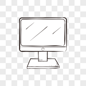 显示器简笔画图片
