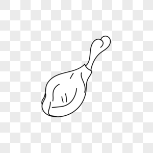 炸鸡腿简笔画图片