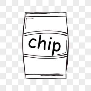 薯片简笔画图片