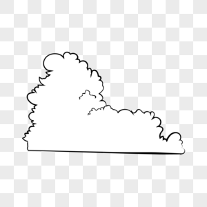 灌木丛简笔画图片