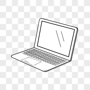 笔记本电脑简笔画图片
