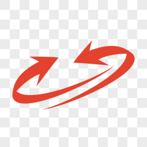 双向旋转箭头图片