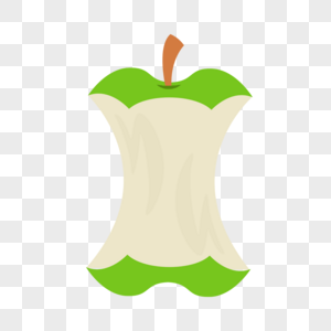 卡通苹果核图片