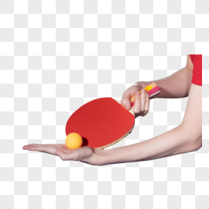 发球的女性乒乓球运动员高清图片