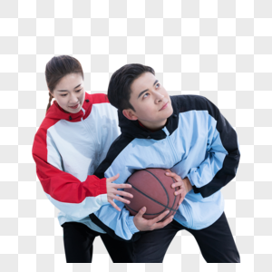 人物打篮球情侣打篮球素材