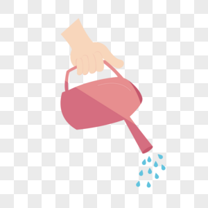 卡通手绘洒水壶图片