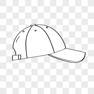 棒球帽简笔画图片