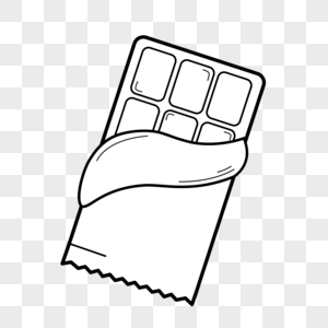 巧克力简笔画元素