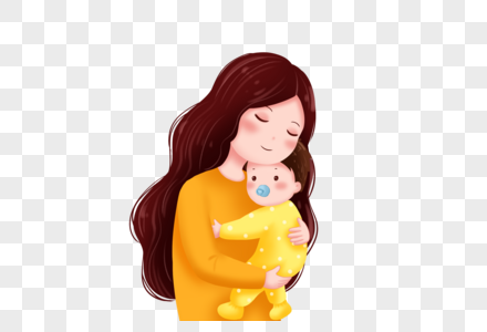 妈妈抱着婴儿图片