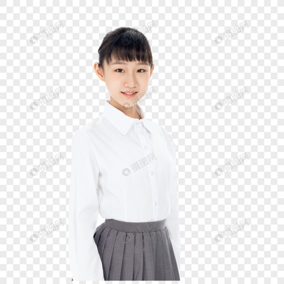 中学生女孩形象图片