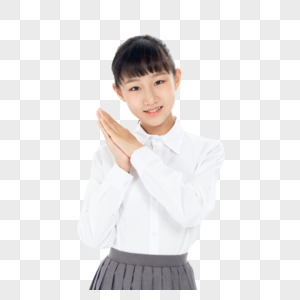 中学生女孩形象图片