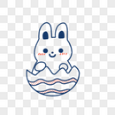 复活节兔子简笔画图片