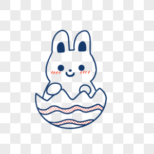 复活节兔子简笔画图片