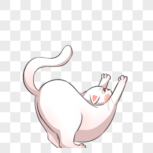 waiguoren伸懒腰伸懒腰的小猫素材