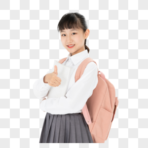 中学生女孩点赞图片