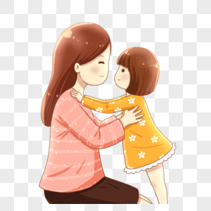 妈妈和女儿手牵手图片