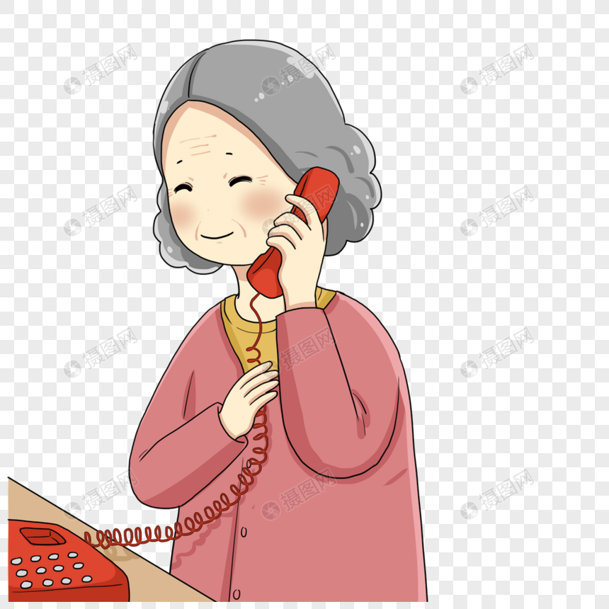 打电话的母亲元素素材下载-正版素材401720950-摄图网