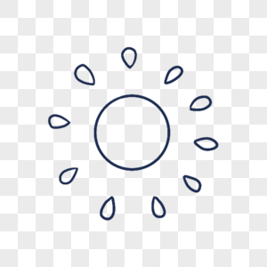 太阳白素材图片