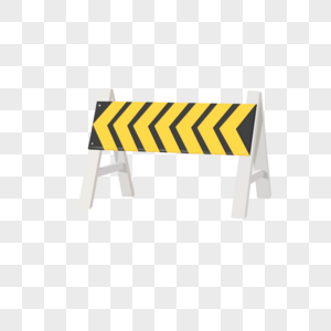 路障交通警示标志高清图片