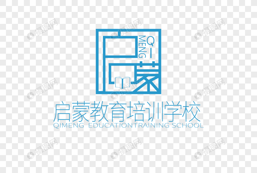 高端大气启蒙教育LOGO设计图片