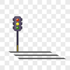 红绿灯交通斑马线高清图片