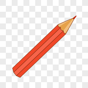 红色铅笔一支铅笔素材高清图片