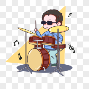 架子鼓演奏图片素材