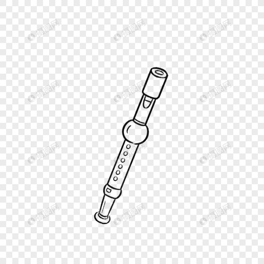 笛子简笔画
