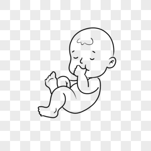 手绘婴儿图片