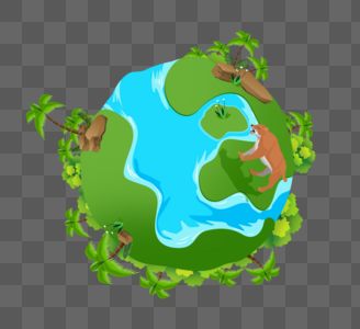 绿色地球图片