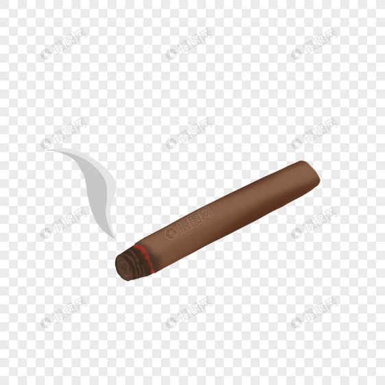 点燃的雪茄图片