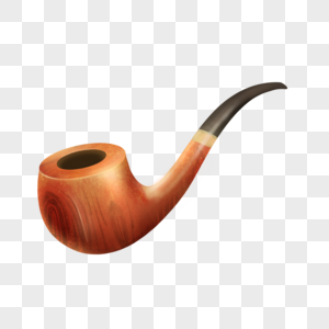 复古精致厚涂烟斗图片素材