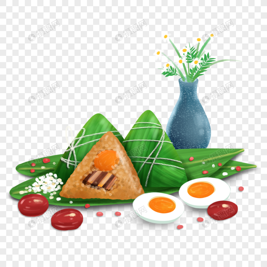 端午节传统食物组合图片