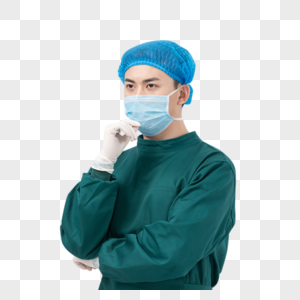 穿手术服的医生形象高清图片