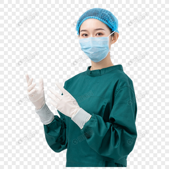穿手术服的外科医生形象图片