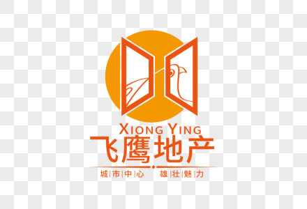 高端创意飞鹰房地产LOGO图片