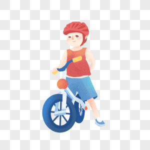 骑车的男孩儿童单车高清图片