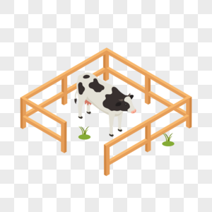 奶牛cow挤奶厅高清图片