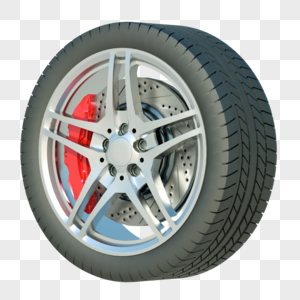 轮胎车轮胎压检测高清图片