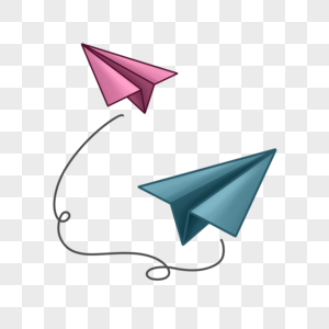 写实风景油画纸飞机素材