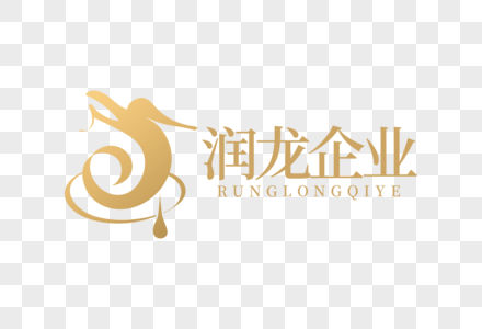 高端大气润龙企业LOGO图片